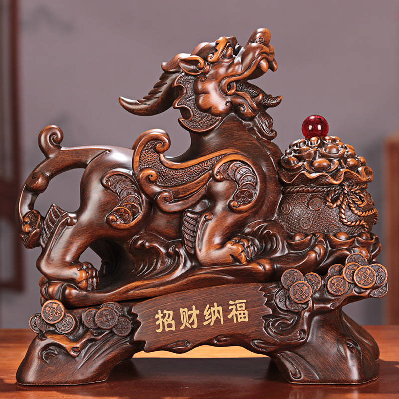 Pixiu Wealth Statue – Resin Home Decor