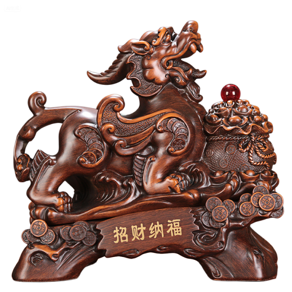 Pixiu Wealth Statue – Resin Home Decor