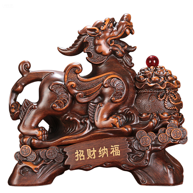 Pixiu Wealth Statue – Resin Home Decor