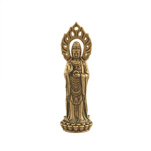 The Quiet Difference: Understanding Quan Yin and the Buddha handcrafted brass guanyin bodhisattva statue – 2.4" pocket avalokiteshvara figurine for meditation, altar & spiritual decor