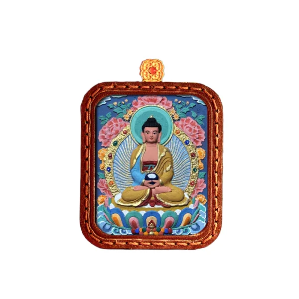 ComfyUI_00540_ 拷贝 Hand-Painted Tibetan Thangka Tsa-Tsa of Amitabha Buddha