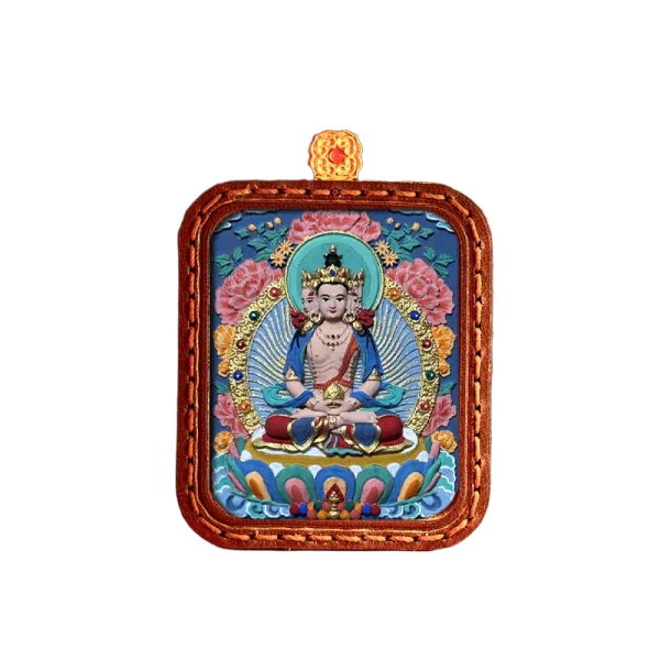 ComfyUI_00546_ 拷贝 Hand-Painted Tibetan Thangka Tsa-Tsa of Mahavairocana Buddha