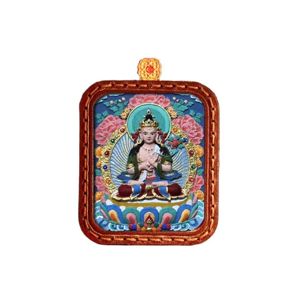 ComfyUI_00570_ 拷贝 Hand-Painted Tibetan Thangka Tsa-Tsa of Mahasthamaprapta Bodhisattva