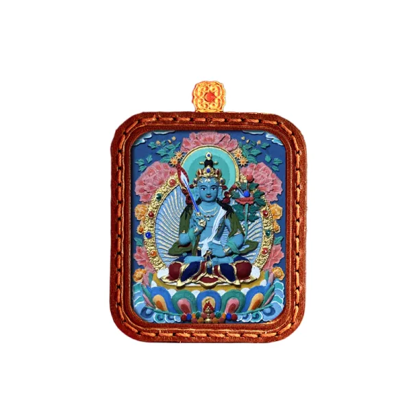 ComfyUI_00594_ 拷贝 Hand-Painted Tibetan Thangka Tsa-Tsa of Ākāśagarbha Bodhisattva