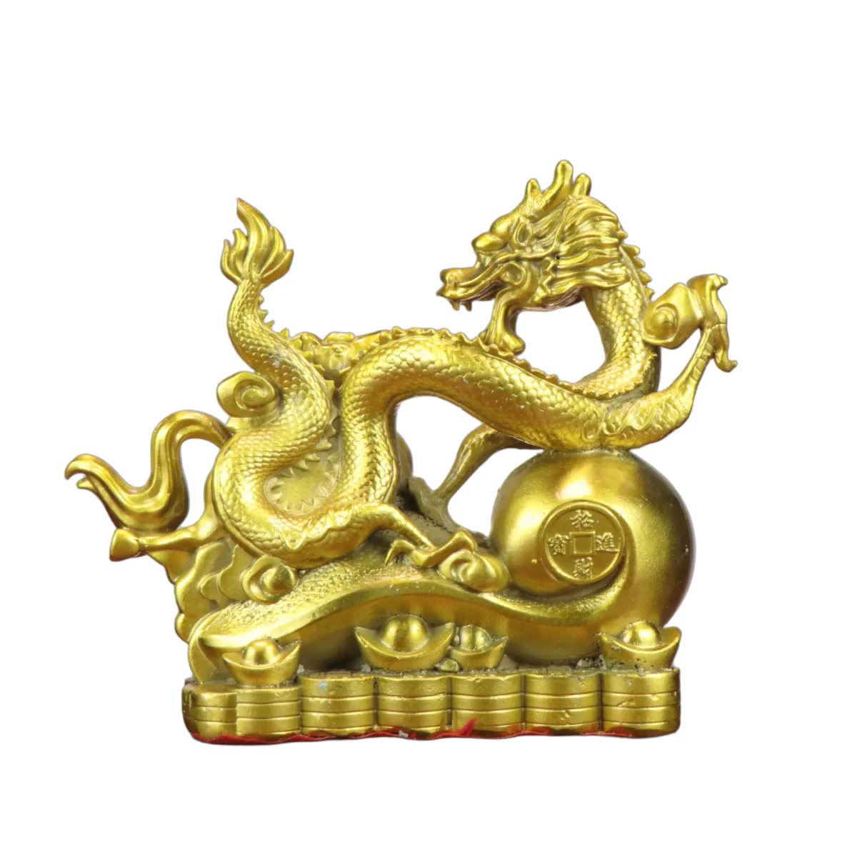 Spirit of the Dragon & Horse Brass Feng Shui Statue