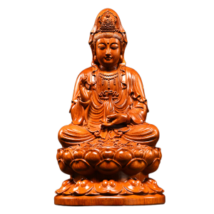 The Quiet Difference: Understanding Quan Yin and the Buddha hand carved rosewood guanyin bodhisattva statue