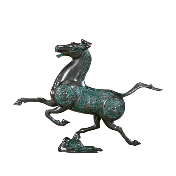 triumphant rearing horse brass statue (copy)