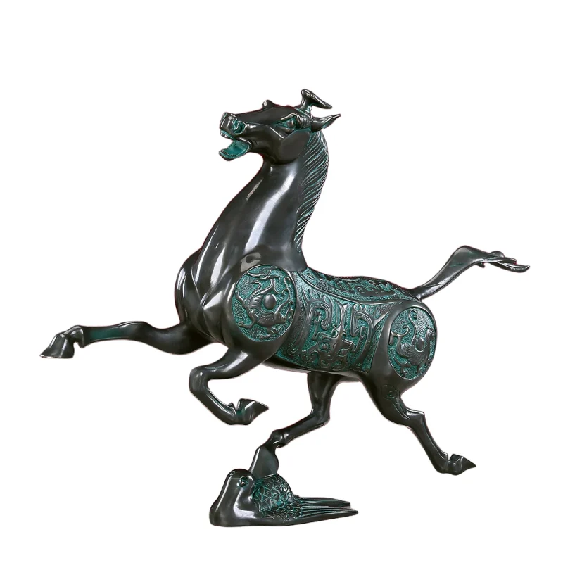triumphant rearing horse brass statue (copy)