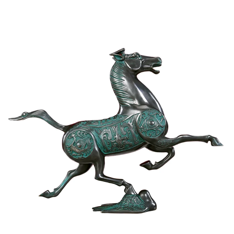 triumphant rearing horse brass statue (copy)