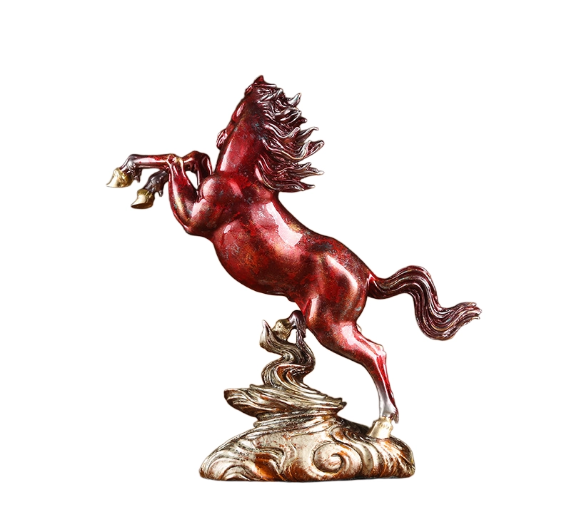 vintage tang dynasty style brass horse sculpture (copy)