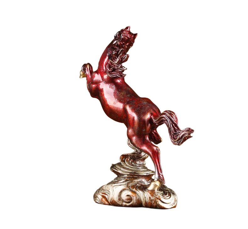 vintage tang dynasty style brass horse sculpture (copy)