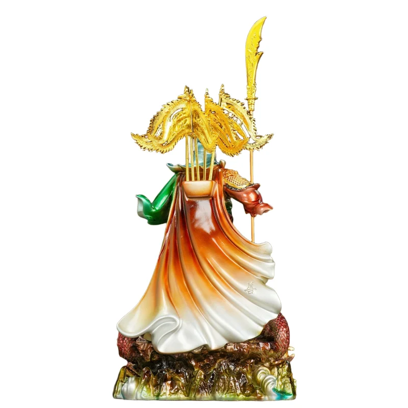 majestic nine dragon guan yu statue
